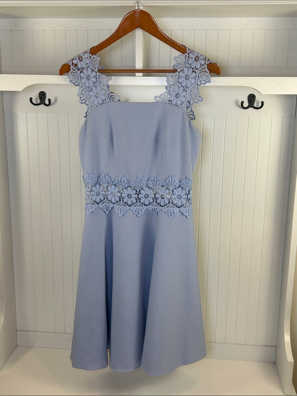 Ted Baker Monaa Periwinkle Lace Fit & Flare Party Dress Size 2